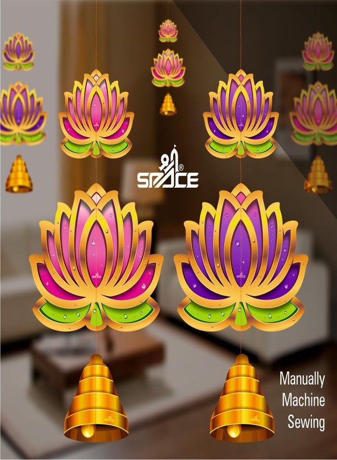 Shree Space ( LW18 ) Paper Lotus wall for Festival ( Pack of 18 nos ) Diy | Wall Hanging | Temple Decor | Backdrop | Limited Stock - Image 2